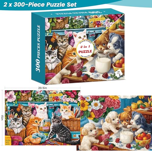 Puzzle de 300 piezas Animales 8-12 anos miniatura 2