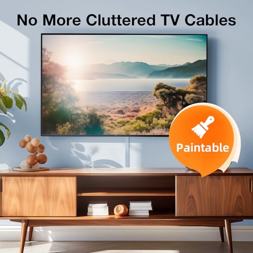 Delamu 157in Cord Hider, Cord Cover Wall Cable Management, Paintable Wire Cover for Cords, Cable Hider Raceway Kit, Cable Cover Concealer, Wire Hiders for TV on Wall, 10 X L15.7 W1.18 H0.6in, Black