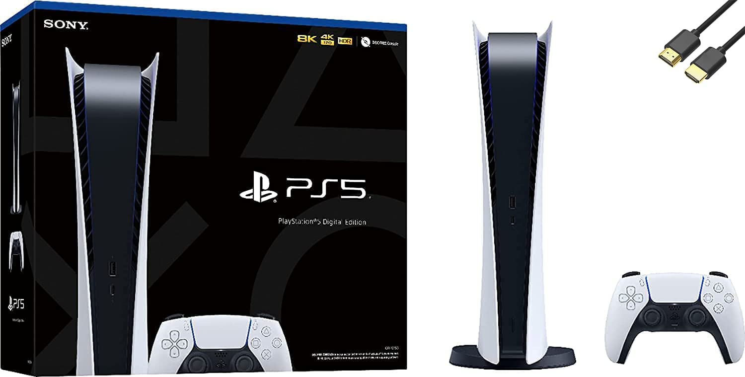 Playstation 5 Digital Edition PS5 Gaming Console (Renewed)