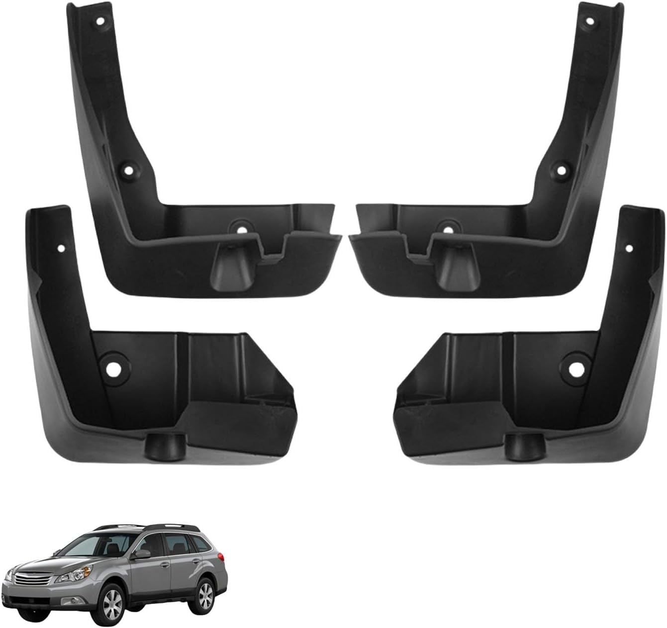 liufangfc 4PCS Heavy Duty Rubber Mud Flaps for Subaru Outback 2010-2014