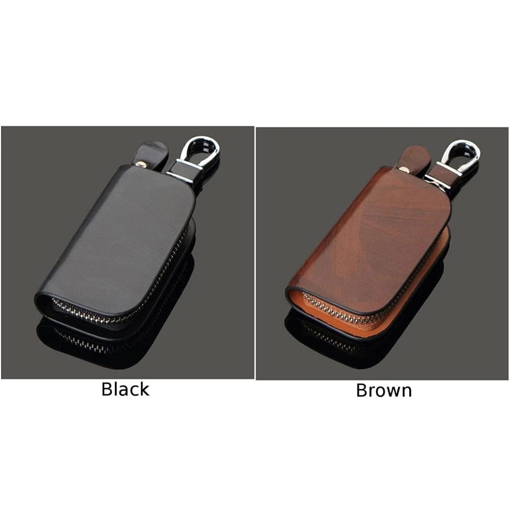 Portachiavi In Pelle Con Gancio Per Auto - Custodia Protettiva Elegante Con Moschettone - Foto 5