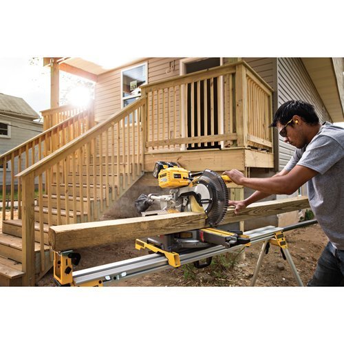 DEWALT FLEXVOLT 120V MAX Miter Saw Kit, 12-Inch, Double Bevel, Compound, Sliding (DHS790AT2)