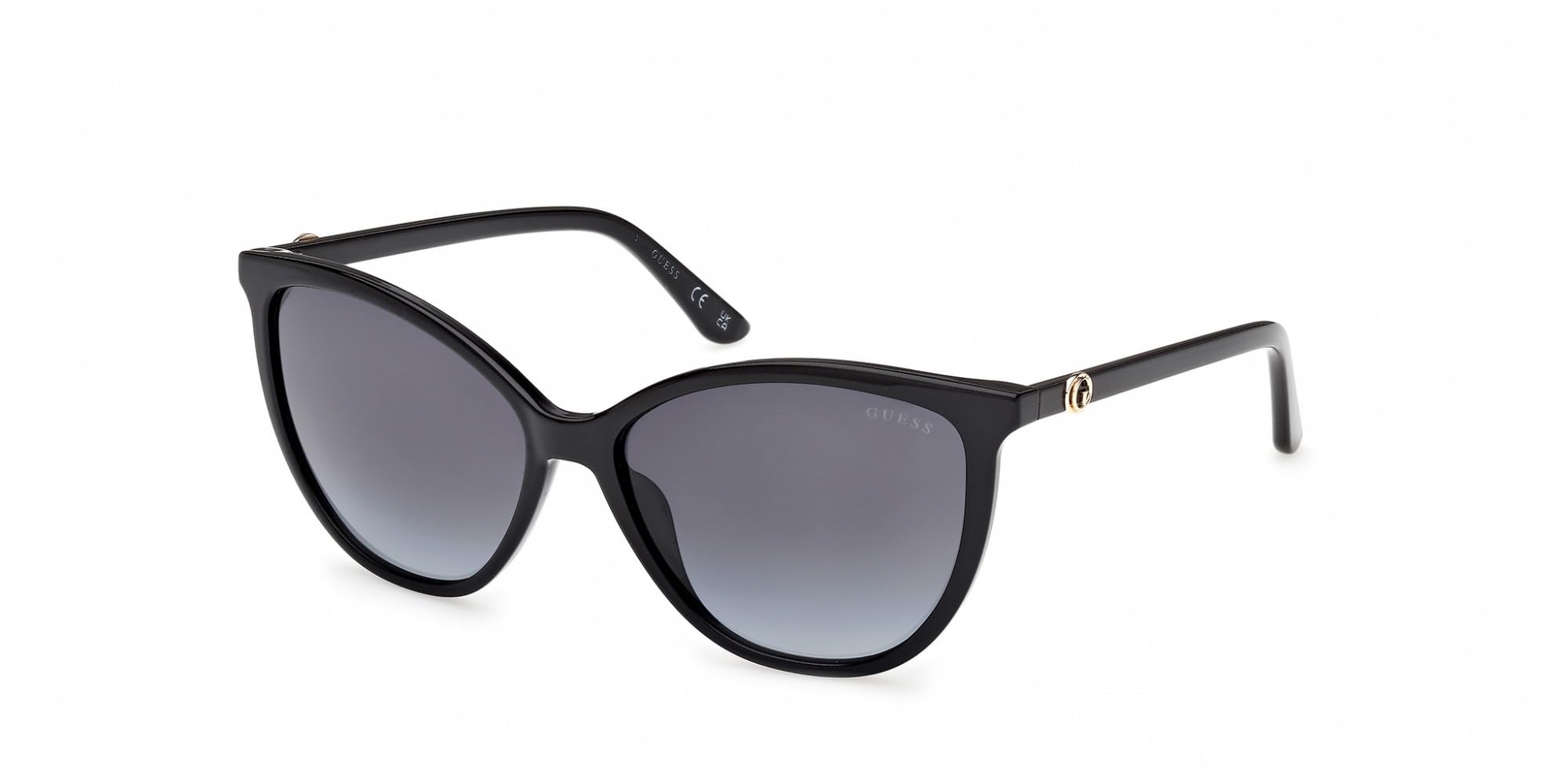 GUESS GU00256 01B Shiny Black 58/15/140 - Gafas de sol para mujer