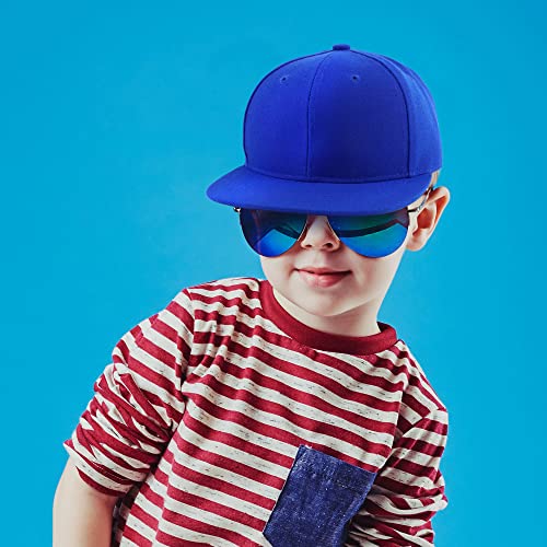 Trendy Apparel Shop Infant to Toddler Kid's Plain Structured Flatbill Snapback Cap4