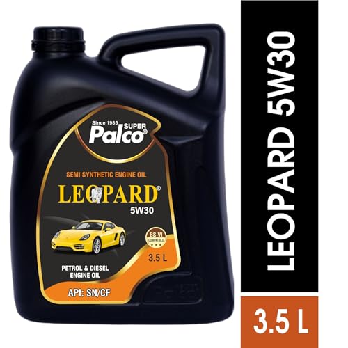 Image of PALCO LEOPARD 5W30 Engine Oil for Car 3.5 Ltr (Pack-3) | Engine Oil for Petrol & Diesel Cars