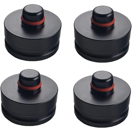 DEWHEL Jack Lift Point Pad Adapter Aluminum for All Tesla Model 3 Models -Safely Raising Vehicle - Protects Car Jack from Damaging Tesla Battery (4 pcs, Black)