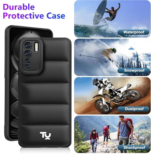 Image of TRUEUPGRADE Back Case Cover for Oppo F15 | Compatible for Oppo F15 Back Case Cover | Puff Case with Camera Protection |Black