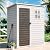 CDCASA 5x3 FT Resin Shed, Waterproof Outdoor Storage Shed with Floor & Lockable Door & Window & Vents Included, Plastic Tool Shed for Outside, Backyard, Patio, Poolside, Gray
