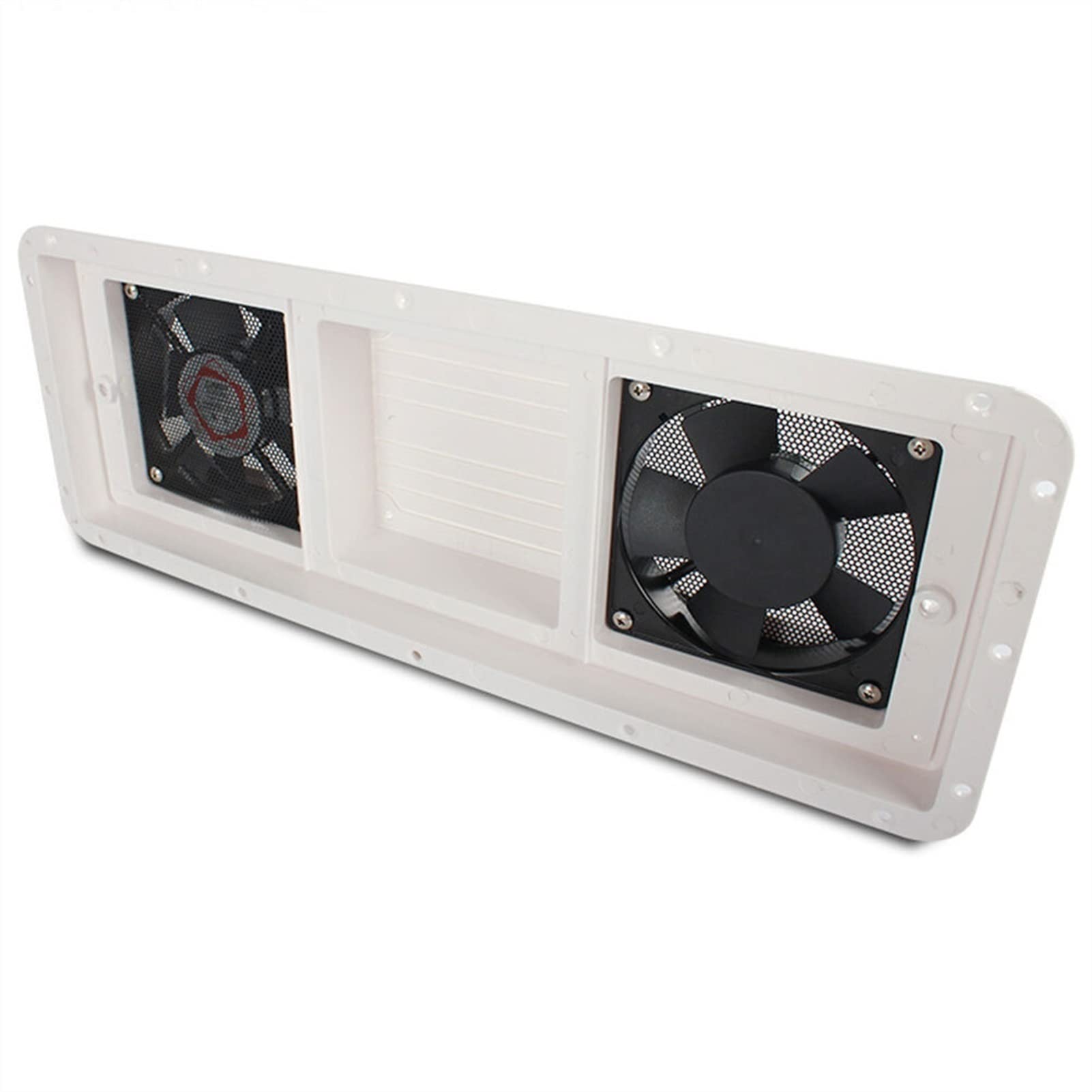 Ventilador de ventilación Camper Ventilación Ventilador para RV Remolque Caravana Salida de Aire Lateral Extractor de Aire Ventilador Doble Rectangular Ventilado(
