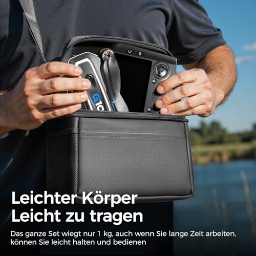 G10 GPS Drohne mit kamera EIS 4K Erwachsene (Bildschirmfernsteuerung), 5G Faltbare Drone mit Bürstenloser Motor, GPS Auto Rückkehr, 2 Akkus für 45 min Flugzeit, unter 249g, Klasse-C0