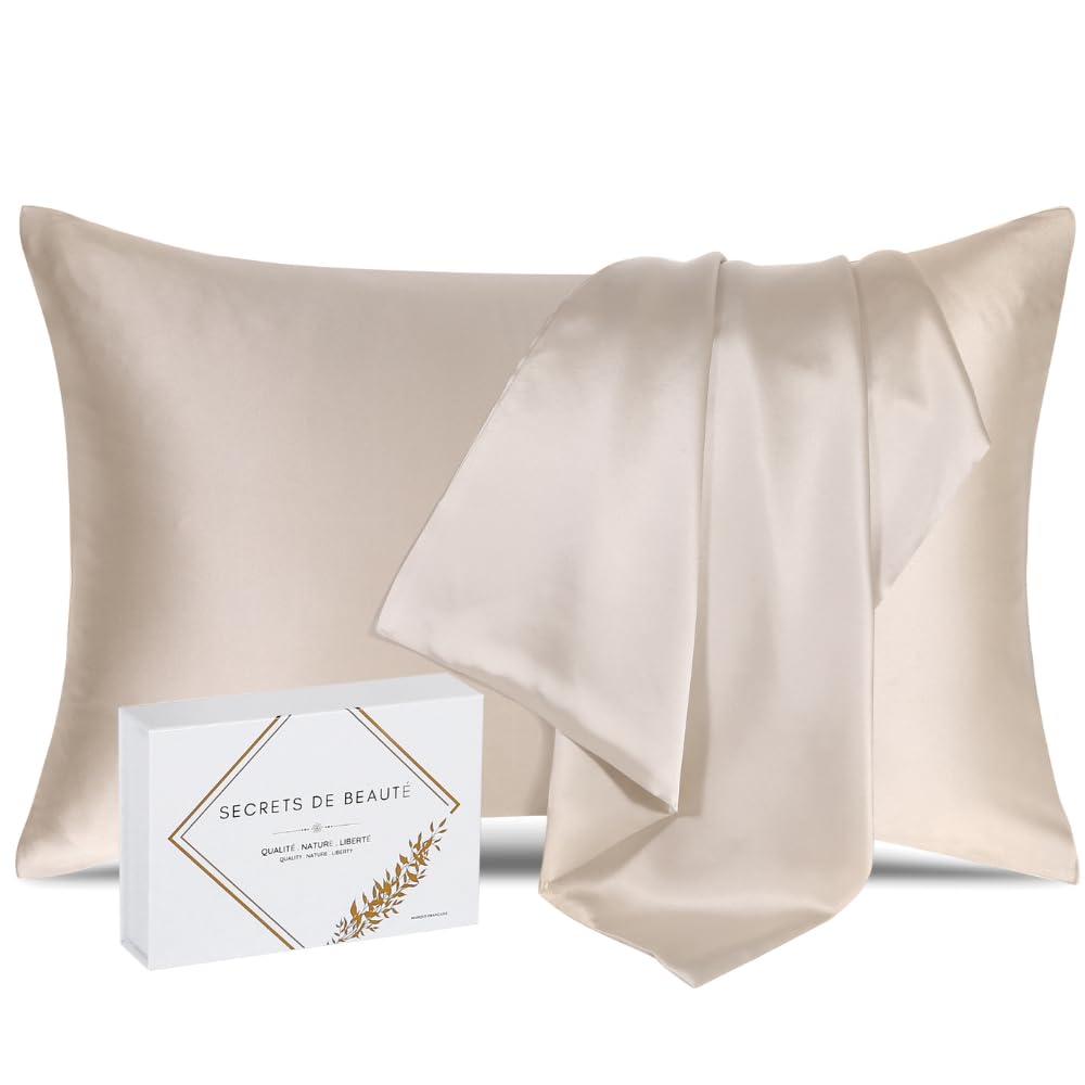townssilk Federa seta cuscino,100% naturale seta di gelso 19momme,doppia faccia,benefica per capelli e pelle,ipoallergenica,cerniera nascosta,1 pz,60x60cm,Smeraldo