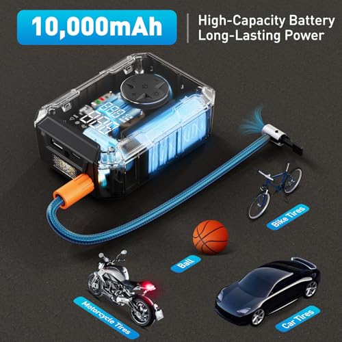 50% Off Tire Inflator - Wireless Dual Power, Auto Shut-Off - Image 5