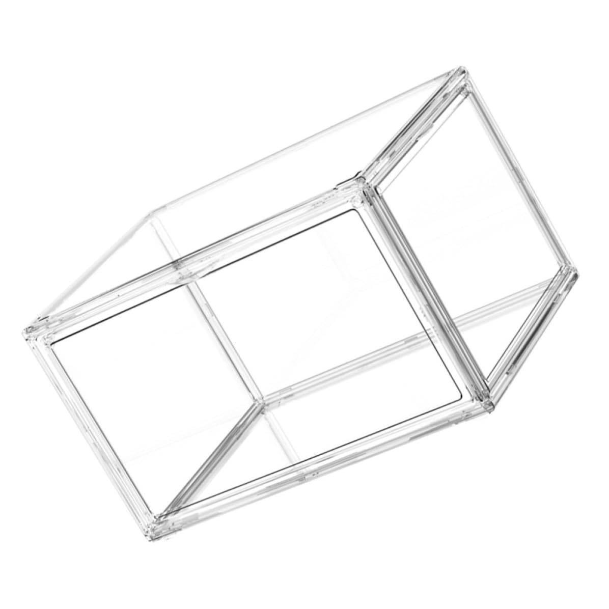Abaodam Scatola Libri Trasparente Book Storage Case Antipolvere, Plastico, Impilabile Orizzontalmente, per Ufficio e Classe
