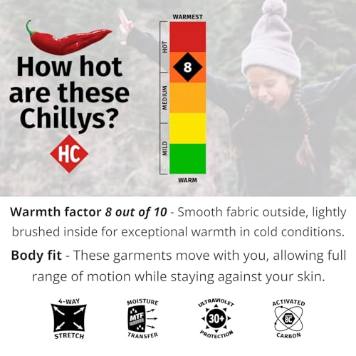 Hot Chillys Youth Micro-Elite Chamois Tights UPF 30 Midweight Body Fit Base Layer Pants | Thermal Underwear Bottoms for Kids4