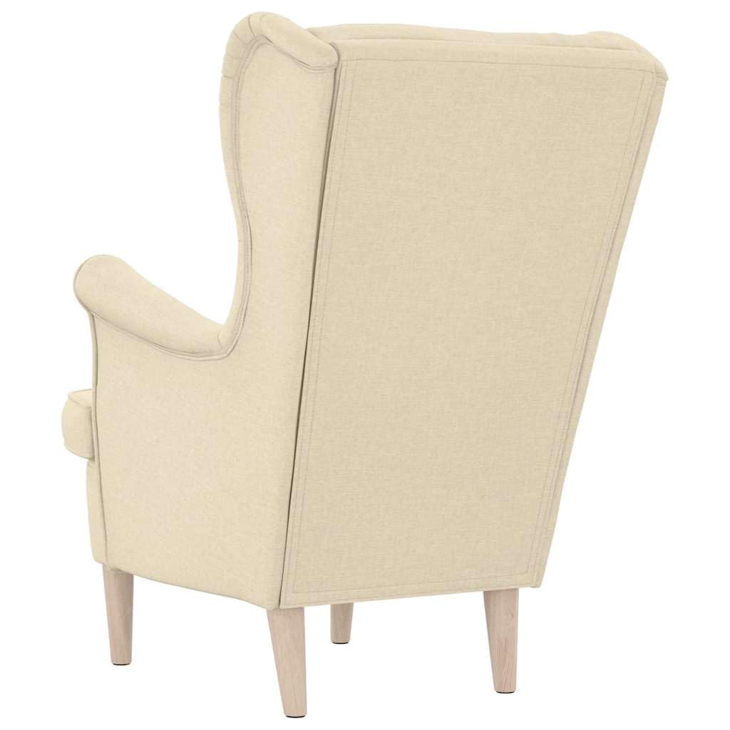 Poltrona Crema in Tessuto 74x84x100 cm