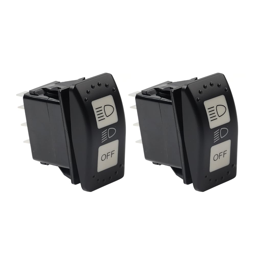 CNxinn10 Headlight Switch High Low Off Light Toggle Switches 2 Pcs for Traxter MAX HD8: 2019-2020 3 Pcs