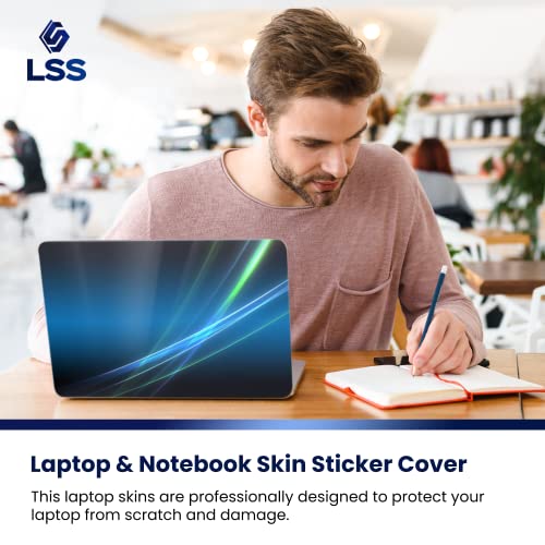 Image of LSS 15 15.6 Inches Laptop Notebook Skin Sticker with 2 Wrist Pads - Reusable Cover Protector Vinyl Sticker Cover Decal Fits 13 inch - 16 inch HP Asus Acer Samsung - Abstract