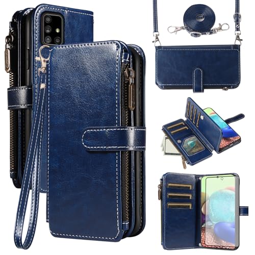 Coque Samsung Galaxy A71 5G avec lanière fermeture éclair pour sorties et voyages