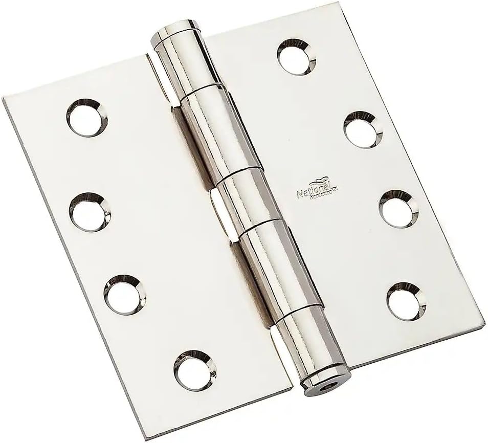 NATIONAL HARDWARE S820621 Hinge Door Chrome 4IN Pack of 2