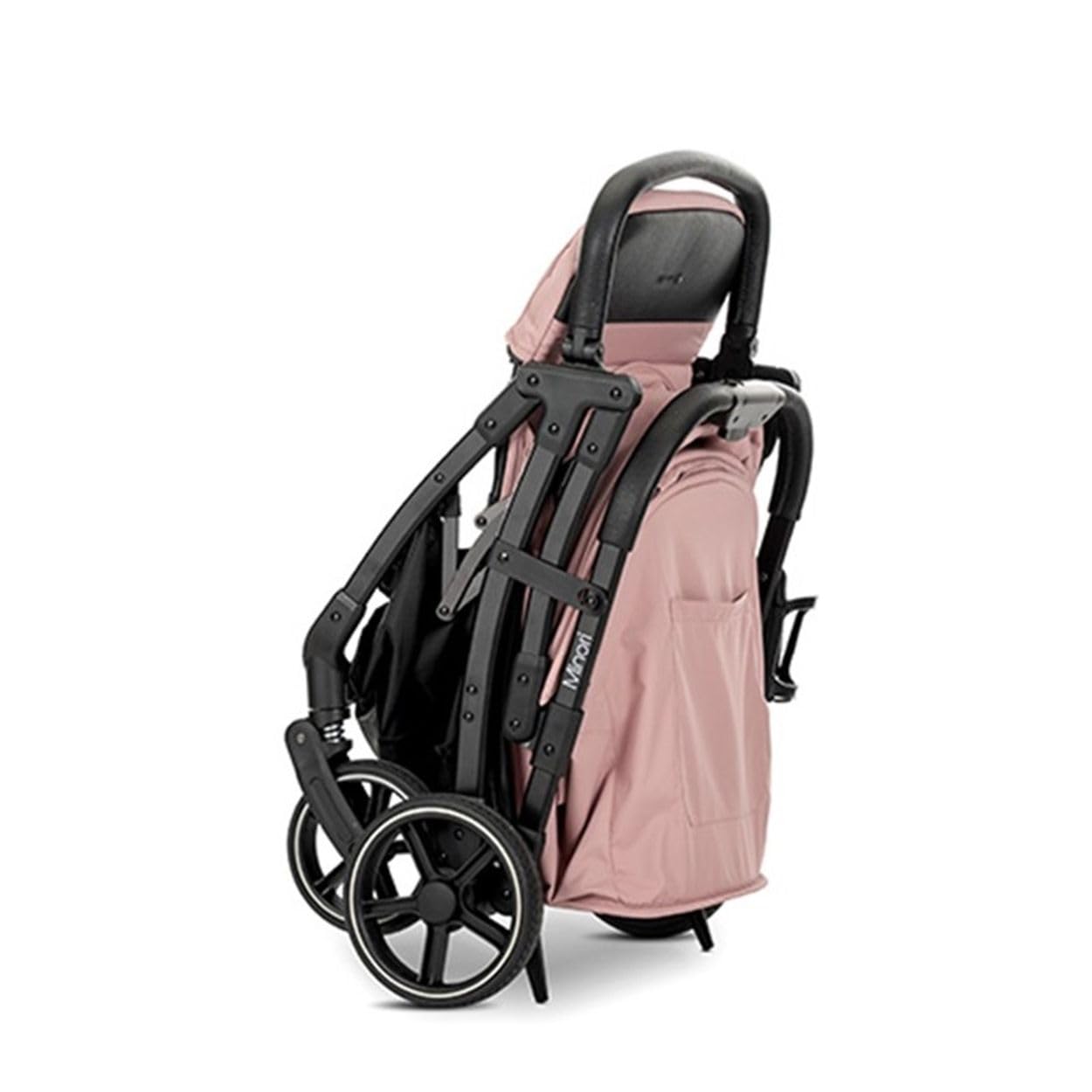 Lorelli Wózek dziecięcy Buggy Minori składany z poliuretanu, uchwyt na napoje, osłona stopy, kolor: różowy
