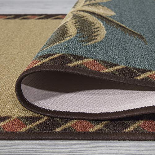 Ottomanson 20" x 59" Palm Tree Kitchen Rug - Farmhouse Style Non-Slip Mat for Dining, Entryway & Laundry - Durable, Stain-Resistant & Perfect for High-Traffic Areas, Multicolor - Image 7