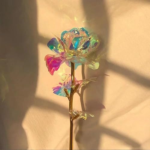 Miniatura 6 de 3 piezas de rosas artificiales chapadas en papel de aluminio de imitación para el día de San Valentín, Día de la Madre, cumpleaños, regalos de amor