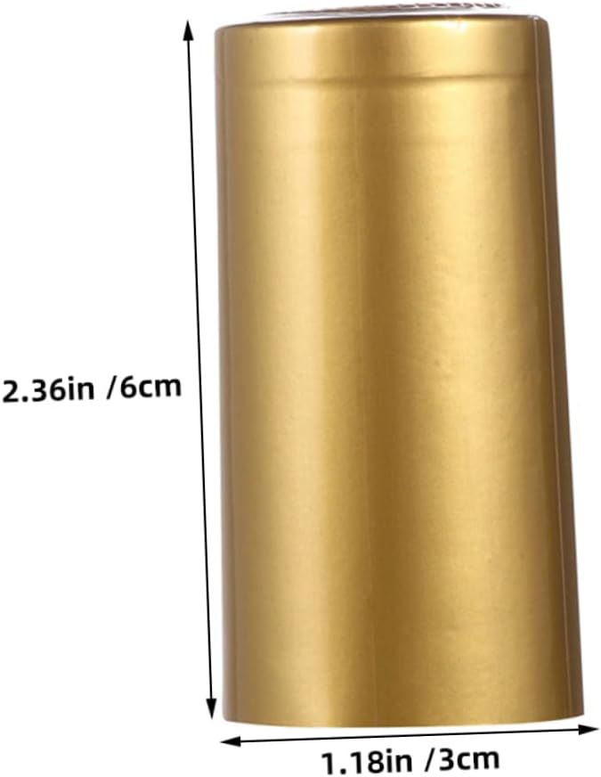 Cabilock 400pcs Heat Shrink Capsules for Wine Bottles Sturdy Bottle Cap Shrink Wrap Seals for Corks for Home Storage Wineries Packaging Easy to Use with Basic Heating Tools