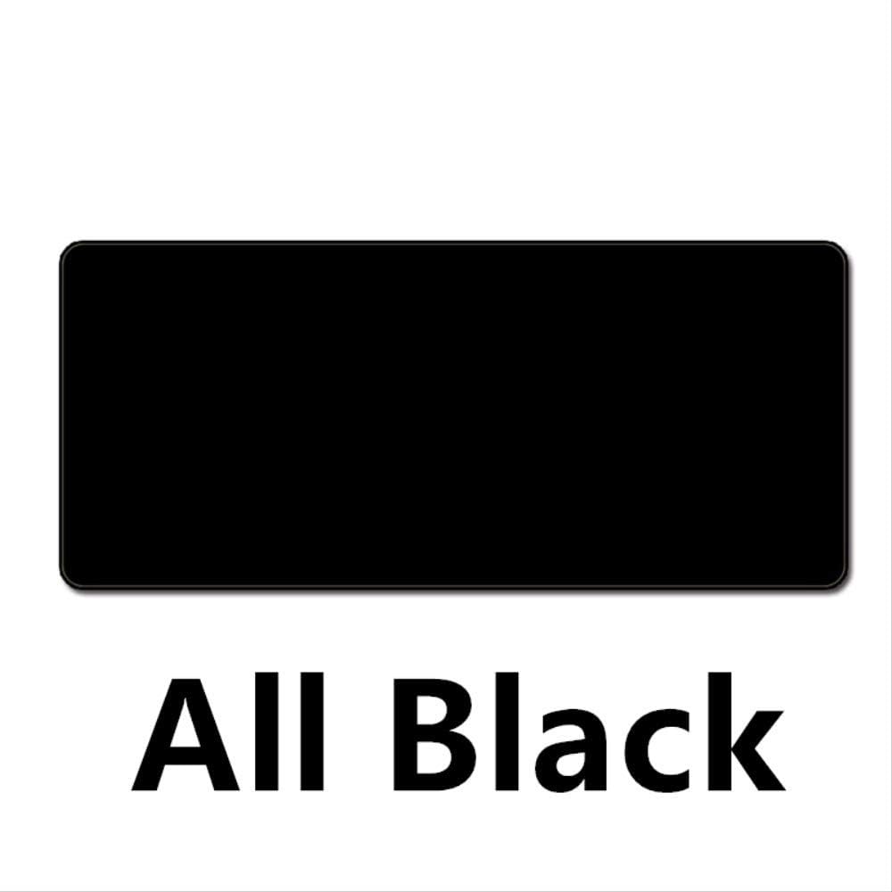 FFDDZJJ Large All Black Mouse Pad Mat Whole Black Desk Table Mousepad Office Cushion Super Big 60cm 70cm 80cm 90cm 100cm 120cm Xl 70x30cm