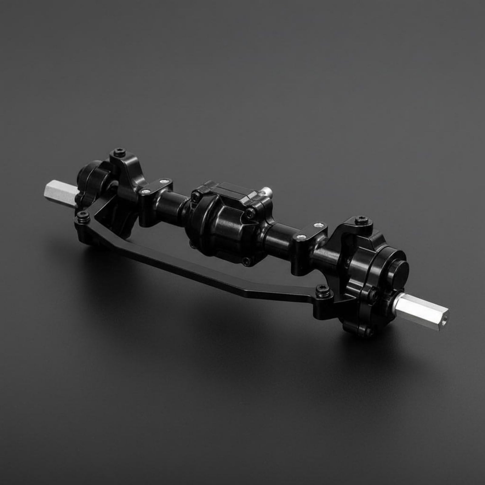Assale per Veicolo Set Assale RC Ponte Sollevato Trasmissione Ingranaggi Metallo Aumento Luce a Spazio per Più Grandi Adatto per Crawler 1/16 B16 B36 Rocce Trail Salite Tecniche, Titanio
