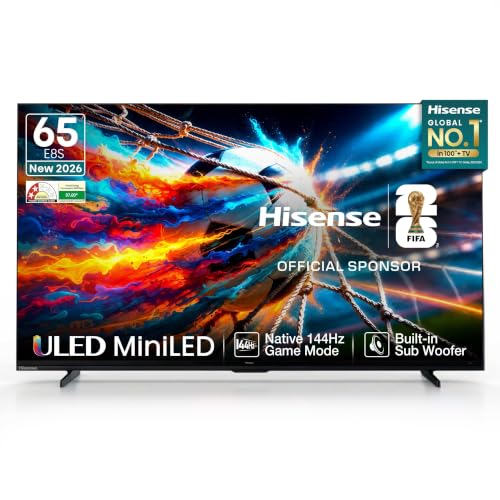 Image of Hisense 164 cm (65 inches) E8S Series Hi-QLED MiniLED Smart TV 65E8S (Black)