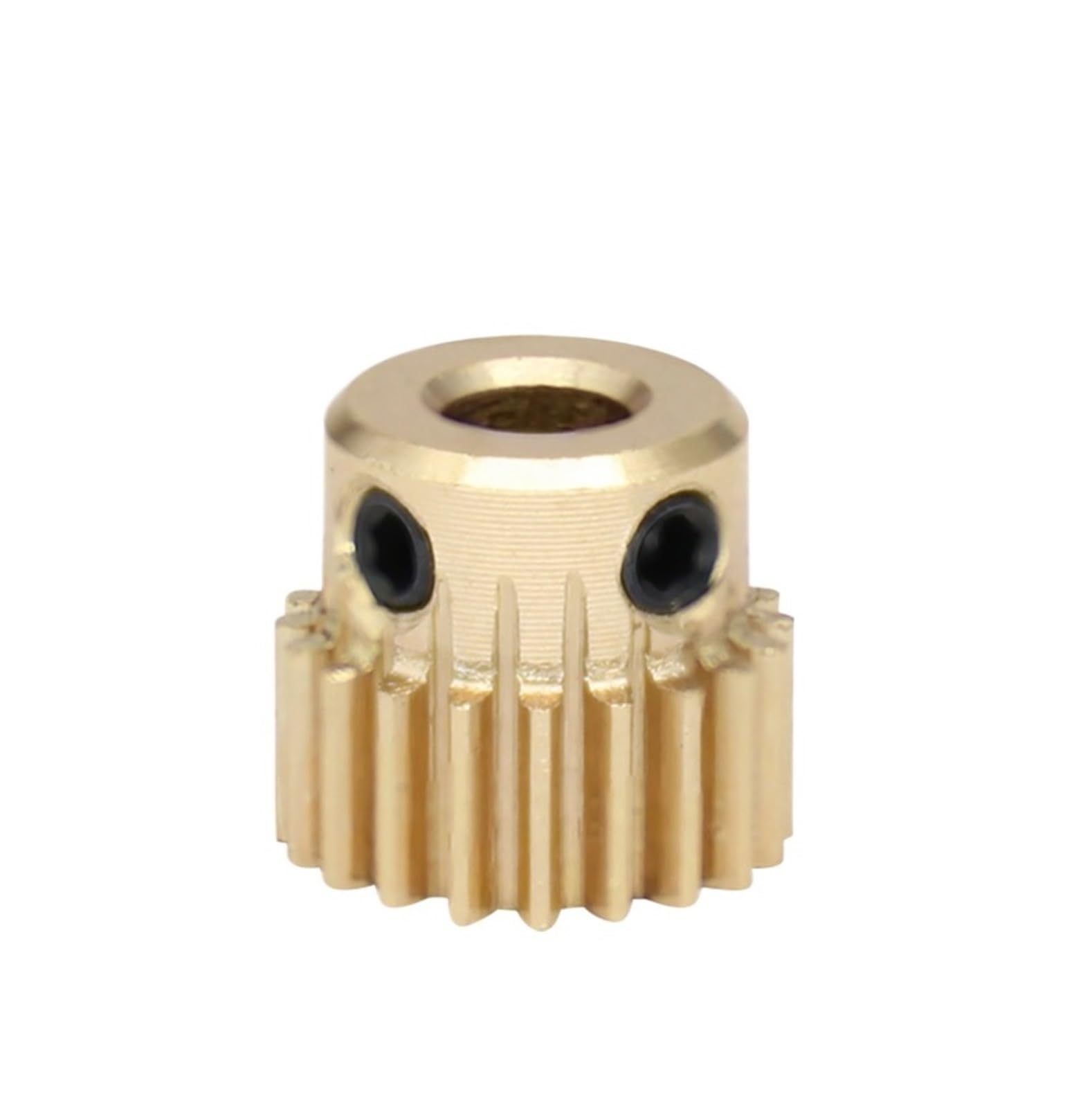 Bevel Gear Pinion Hardware Mechanical Spur Gear 0.5M-20T Bore Size 4/5/6/6.35mm Brass Mini Worm Gear Teeth Height 5mm Total Height 10mm(6.35mm)