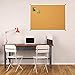 Lockways Corkboard Bulletin Board, 48x36 Inch Double Sided Cork Board, Notice Message Pin Board, Silver Aluminium Frame