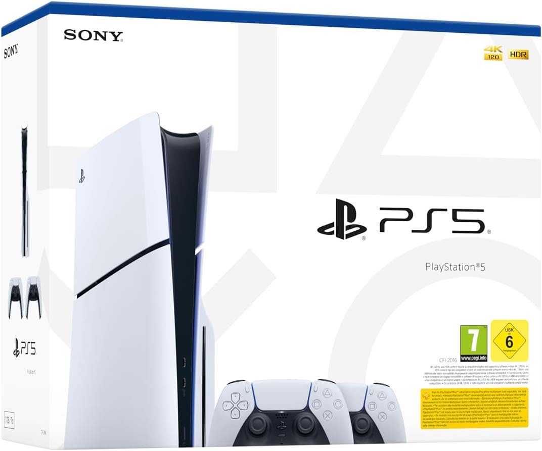 Playstation Sony, Console 5 Édition Standard avec 2 Manettes DualSense