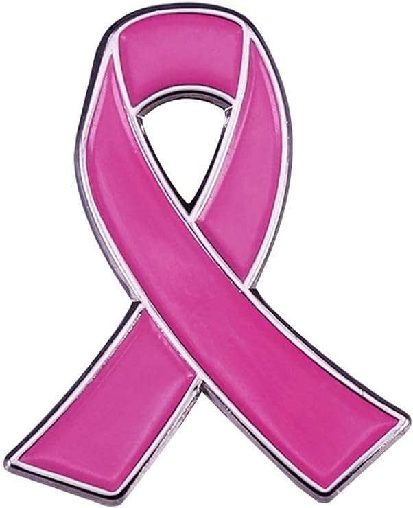 AOTEMANPink Ribbon Global Breast Campaign Logo Brooch