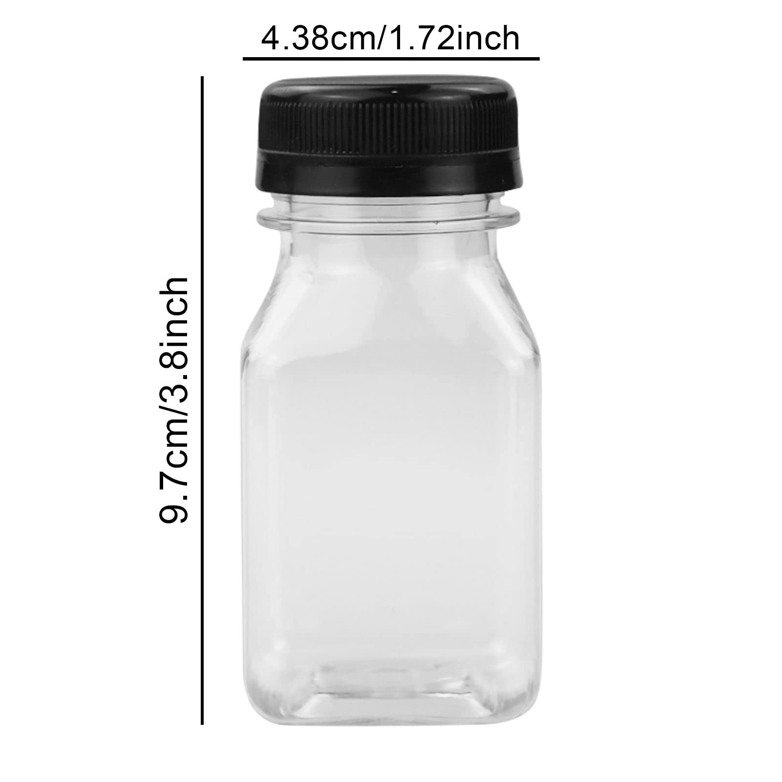 SZCXDKJ Confezione da 16 bottiglie vuote per succhi di frutta, latte, caffè e altre bevande da 120 ml