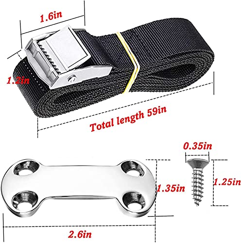 22 Pieces Cooler Tie-Down Strap Kit Buckle Lashing Straps For Rtic Yeti Coolers Prevent From Slipping In Ship Deck Truck Chassis Trailers #TOP1