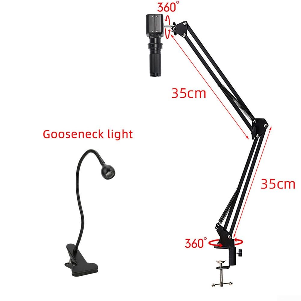 obiettivo industriale del supporto dello zoom C della macchina fotografica 1X-130X del microscopio di 24MP 4K 1080P video