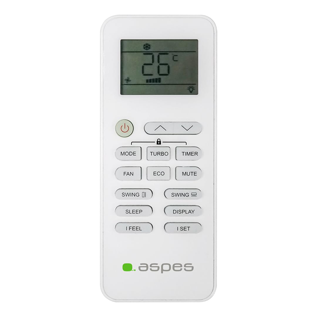 Aspes Aire Acondicionado Split, 24000 BTU AAAS2400W. Bomba de Calor, Temporizador, Clasificación Energética A++