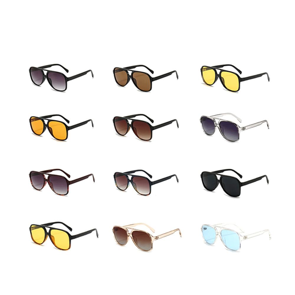 Nuevas Gafas de Sol polarizadas Retro 2026, Gafas de Sol para Mujer, Lentes Vintage para Hombre, Gafas de Sol Negras y Amarillas uv400