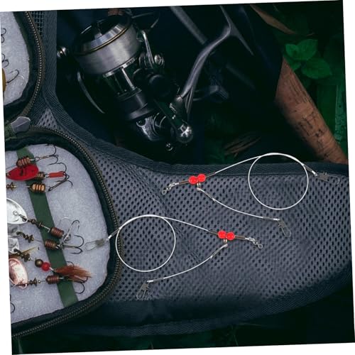 Líder de Pesca de Nylon y Acero Inoxidable resistente miniatura 4