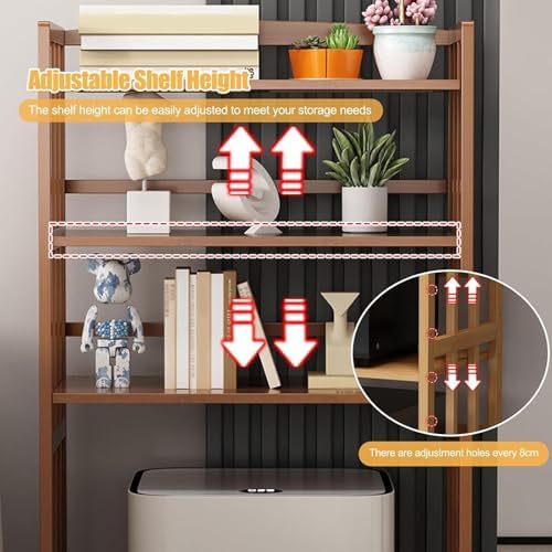 Adjustable Mobile Sweeping Robot Storage Cabinet with Wheels, Multi-Tier Vacuum Organizer, Versatile Side Table, Bookshelf, Plant Stand - 70cm
