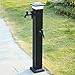 Rubinetto a fontana, colonna d'acqua solare a LED per decorazione da giardino all'aperto, tappo antigelo per irrigazione e lavaggio del cortile immagine