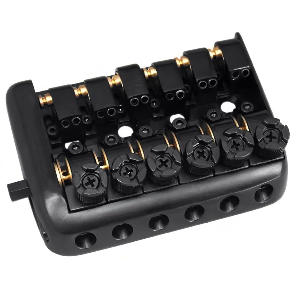 Puente de Guitarra Eléctrica Sin Clavijero Fijo de 6 Cuerdas con Rodamiento de Bolas, Puente de Guitarra de Alta Calidad
