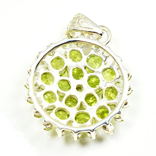 Péridot pendentif argent cadeau idéal anniversaire mois d'août - 3