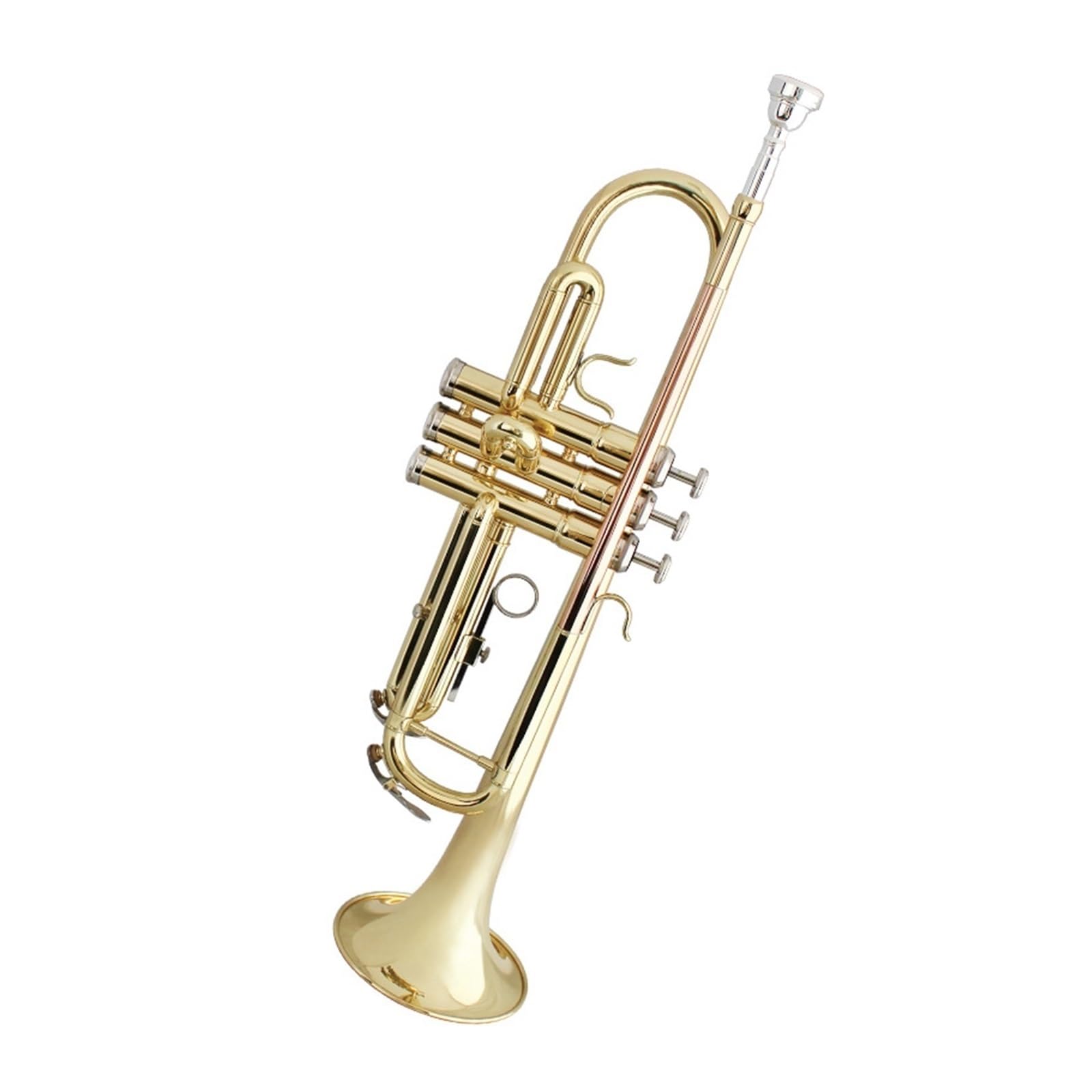 trąbka instrument Uczniowski zespół początkujący na trójtonowej trąbce B-dur róg instrumentu dętego(Color:Brass)