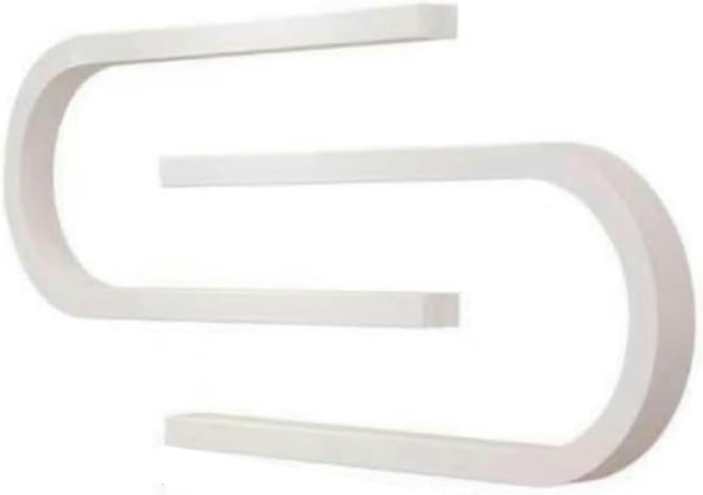 Espositore per Smalto da Parete in Legno a Forma di U, 2 Pezzi, Elegante, Organizer, Grande capacità per Uso Domestico e in Salone (Semplice)