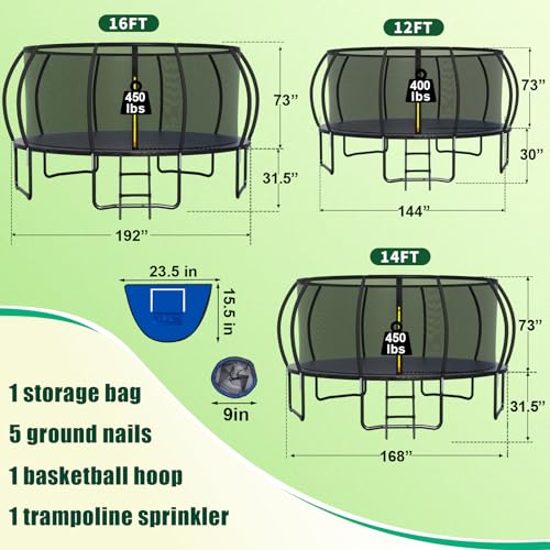 Liyarya TRAMPOLINE-1561 16Ft Outdoor Trampoline thumb #6