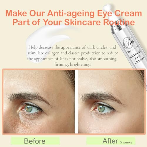 ROSVANEE Retinol Eye Cream, Daily Anti-Aging Under Eye Cream with Hyaluronic Acid, Vitamin E, Niacinamide to Fight Eye Puffiness, Fine Lines, Wrinkles, & Dark Circles, 20ml - Image 6