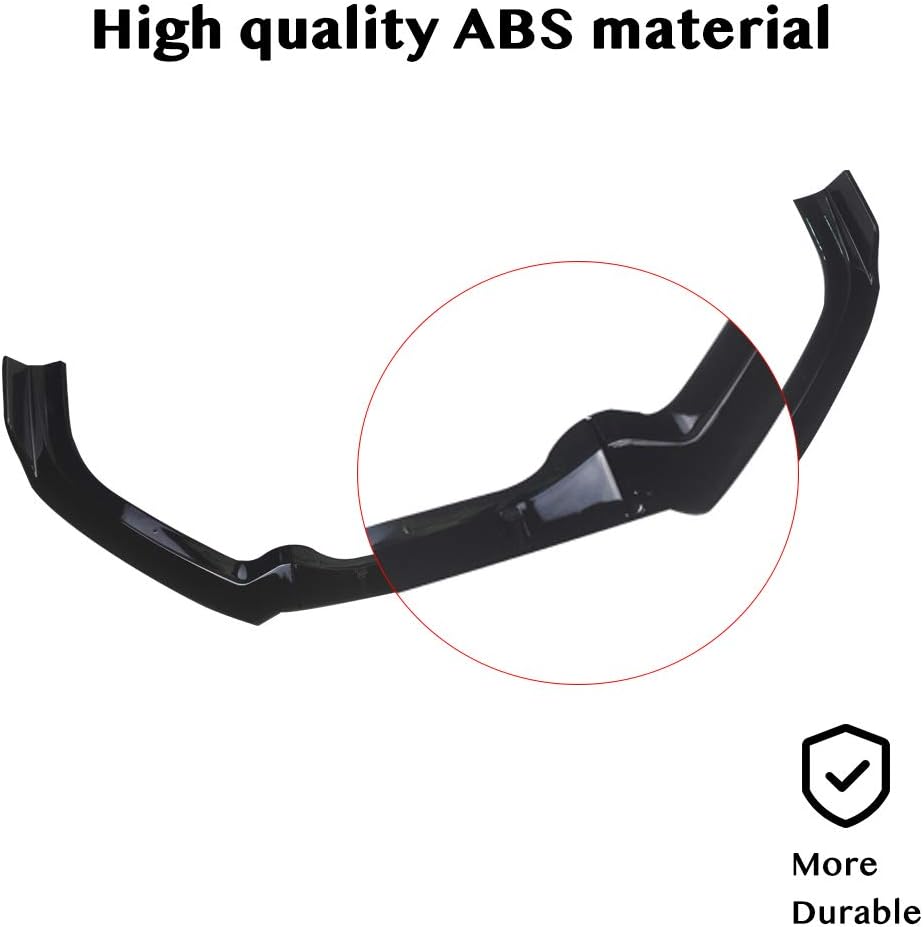 YOUNGERCAR Front Bumper Lip Fit for 2019 2020 2021 2022 Nissan Altima Gloss Black Style ABS Plastic Front Bumper Spoiler Splitter Wing