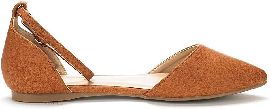 DREAM PAIRS Flapointed Women's Casual D'Orsay Pointed Plain Ballet Comfort Soft Slip On Flats Shoes - Image 2